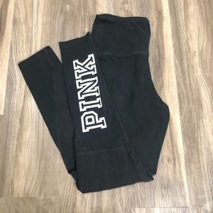 Black Victoria’s Secret Leggings w/ Mesh Details